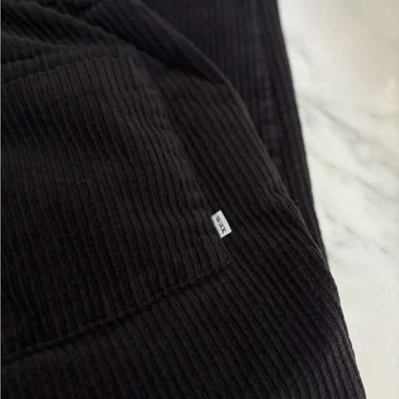 Wax London jumbo corduroy trousers in black - Picture 5 of 5